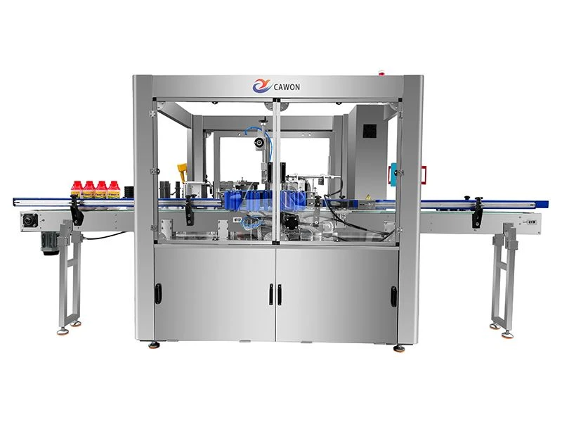 Automatisk Star Wheel Opp Hot Melt Lim Labeling Machine